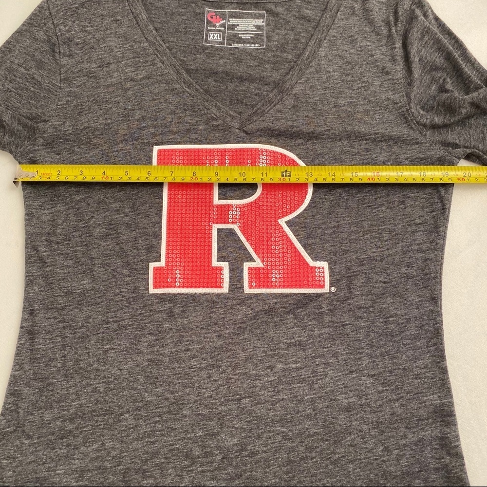 Campus Heritage Rutgers long sleeve sequin t-shirt XXL - Picture 4 of 5